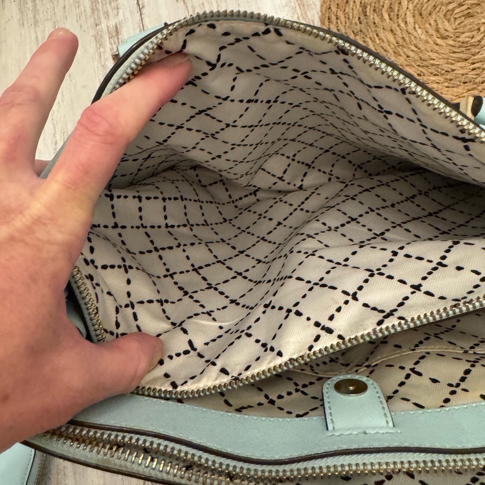 Kate Spade NY Newbury Lane Loden Light Blue Satchel & Matching Wallet - Picture 12 of 16